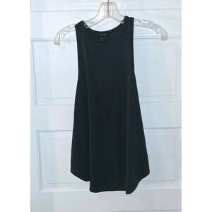 Forever 21 Ribbed Racerback Loose Fit Tank Top Black Size Small